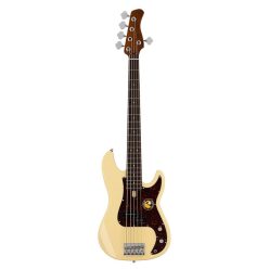   P5R A5/VWH Sire Basses P5 Series Marcus Miller alder 5-string passive bass guitar vintage white