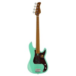   P5 A4F/MLG Sire Basses P5 Series Marcus Miller fretless alder 4-string passive bass guitar mild green