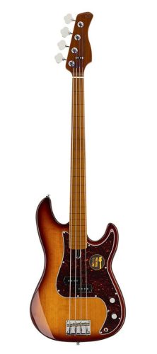 P5 A4F/TS Sire Basses P5 Series Marcus Miller fretless alder 4-string passive bass guitar tobacco sunburst