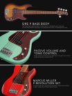 P5 A4L/DRD Sire Basses P5 Series Marcus Miller lefty alder 4-string passive bass guitar dakota red