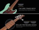 P5 A4L/DRD Sire Basses P5 Series Marcus Miller lefty alder 4-string passive bass guitar dakota red