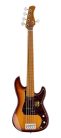 P5 A5F/TS Sire Basses P5 Series Marcus Miller fretless alder 5-string passive bass guitar tobacco sunburst