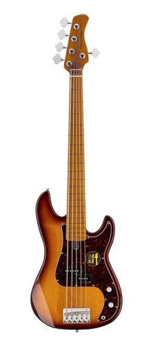 P5 A5F/TS Sire Basses P5 Series Marcus Miller fretless alder 5-string passive bass guitar tobacco sunburst