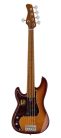 P5 A5L/TS Sire Basses P5 Series Marcus Miller lefty alder 5-string passive bass guitar tobacco sunburst