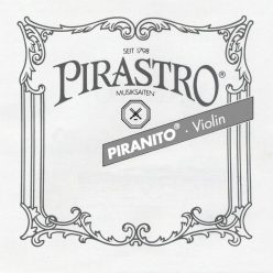   P615080 Pirastro Piranito violin string set 1/16+1/32 medium, with E-ball end