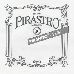   P615380 Pirastro Piranito violin string D-3 1/16+1/32 medium, steel core, chrome steel