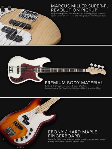 P7+ A5/AWH Sire Basses P7 2nd Gen Series Marcus Miller alder 5-string active bass guitar antique white