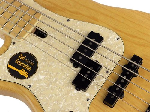 P7+ S5L/NT Sire Basses P7 2nd Gen Series Marcus Miller lefty swamp ash 5-string active bass guitar natural