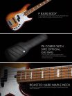 P8 S4/TS Sire Basses P8 Series Marcus Miller swamp ash 4-string active bass guitar tobacco sunburst