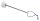 PA-236 Hayman  concert bass drum mallet, felt head (6,5 cm.), metal shaft (30 cm.)