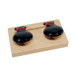   PA-308 Hayman  concert castanets, one pair mounted on block, plastic