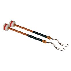   PA-426 Hayman  marching bass drum mallets, hard felt head (5,5 cm.) with stripe, pair, wooden shaft (30 cm.)