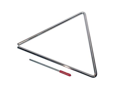 PA-50-1 Hayman  triangle, chrome plated, with beater, diameter: 8 mm., 10"