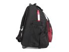 PAB-16120 CNB  accordion trolley bag, black and red, with wheels, accessory pockets, 120 basses, 47h x 53b x 22d