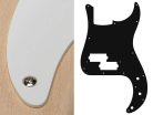 PB-115-W Boston  pickguard, Puncher bass, standard, 1 ply, white