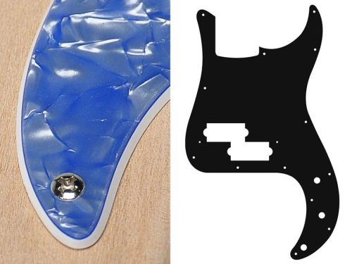 PB-215-POB Boston  pickguard, Puncher bass, standard, 2 ply, pearl ocean blue