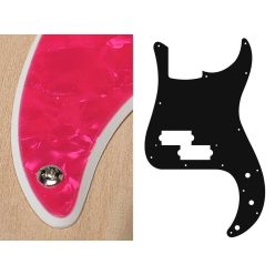   PB-215-PP Boston  pickguard, Puncher bass, standard, 2 ply, pearl pink