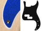 PB-215-SBU Boston  pickguard, Puncher bass, standard, 2 ply, sparkling blue