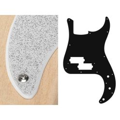   PB-215-SSV Boston  pickguard, Puncher bass, standard, 2 ply, sparkling silver