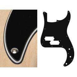   PB-315-B Boston  pickguard, Puncher bass, standard, 3 ply, black