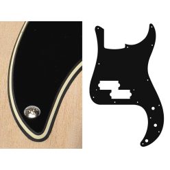   PB-315-BC Boston  pickguard, Puncher bass, standard, 3 ply, black and cream