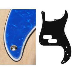   PB-315-PBU Boston  pickguard, Puncher bass, standard, 3 ply, pearl blue