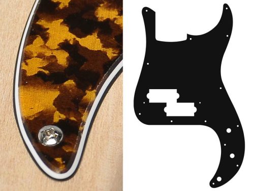 PB-315-RY Boston  pickguard, Puncher bass, standard, 3 ply, tiger yellow