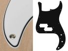 PB-315-W Boston  pickguard, Puncher bass, standard, 3 ply, white