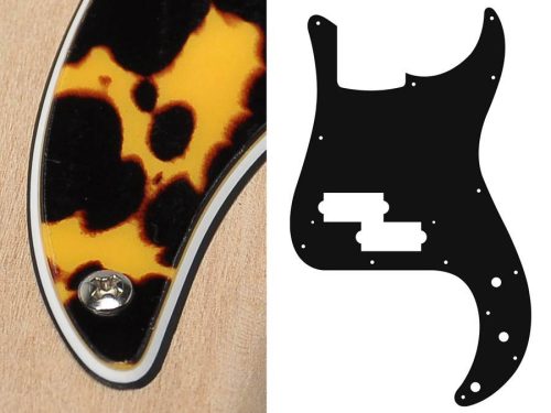 PB-315-WCY Boston  pickguard, Puncher bass, standard, 3 ply, wildcat yellow