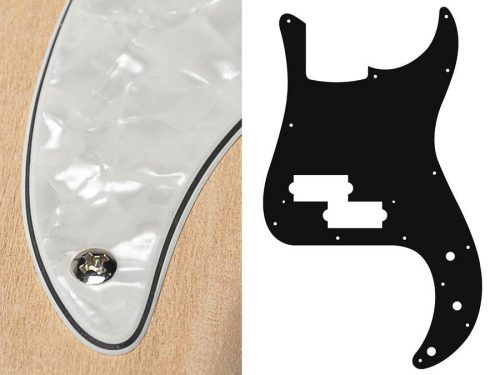 PB-415-PW Boston  pickguard, Puncher bass, standard, 4 ply, pearl white