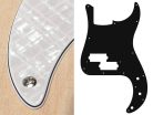 PB-415-PWW Boston  pickguard, Puncher bass, standard, 4 ply, pearl white webbing