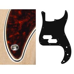   PB-415-TI Boston  pickguard, Puncher bass, standard, 4 ply, tortoise intense