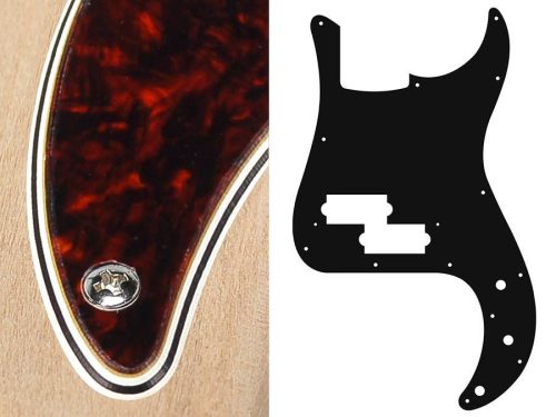 PB-415-TI Boston  pickguard, Puncher bass, standard, 4 ply, tortoise intense