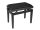 PB1/1520 Boston  piano bench with adjustable seat (55,5x32,5x48-56cm), satin black with black velvet seat