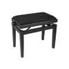 PB1/1520 Boston  piano bench with adjustable seat (55,5x32,5x48-56cm), satin black with black velvet seat