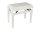 PB1/3540 Boston  piano bench with adjustable seat (55,5x32,5x48-56cm), satin white with white velvet seat