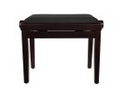 PB1/5020 Boston  piano bench with adjustable seat (55,5x32,5x48-56cm), glossy rosewood with black velvet seat