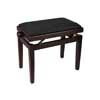 PB1/5020 Boston  piano bench with adjustable seat (55,5x32,5x48-56cm), glossy rosewood with black velvet seat