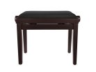 PB1/5520 Boston  piano bench with adjustable seat (55,5x32,5x48-56cm), satin rosewood with black velvet seat