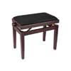 PB1/6520 Boston  piano bench with adjustable seat (55,5x32,5x48-56cm), satin walnut with black velvet seat