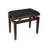 PB1/7520 Boston  piano bench with adjustable seat (55,5x32,5x48-56cm), satin dark walnut with black velvet seat