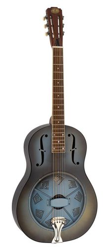 PB12/ANI Royall Single Cone 12 fret resonator PONY BOY, steel body antique finish, with softcase