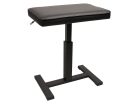 PBH/200 Boston  piano bench with hydraulic adjustable seat (48x31x49-56cm), satin black and black vinyl seat