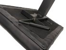 PBH/200 Boston  piano bench with hydraulic adjustable seat (48x31x49-56cm), satin black and black vinyl seat