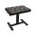 PBH/225 Boston  piano bench with hydraulic adjustable seat (48x31x49-56cm), satin black and black quilted vinyl sea