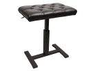 PBH/225 Boston  piano bench with hydraulic adjustable seat (48x31x49-56cm), satin black and black quilted vinyl sea