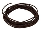 PBW10/BR Boston  USA made (Gavitt) waxed cotton braided push back wire, brown, 10 feet