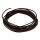 PBW10/BR Boston  USA made (Gavitt) waxed cotton braided push back wire, brown, 10 feet