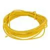 PBW10/YE Boston  USA made (Gavitt) waxed cotton braided push back wire, yellow, 10 feet