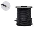 PBW50/BK Boston  USA made (Gavitt) waxed cotton braided push back wire, black, 50 feet